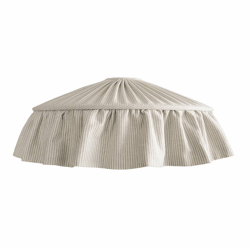 Pinstripe Tiffany Ruffle Lampshade