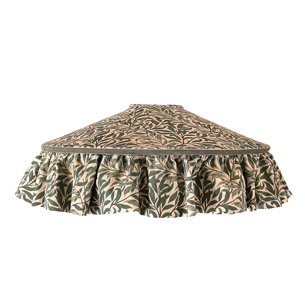 William Morris Willow Boughs Tiffany Ruffle Lampshade