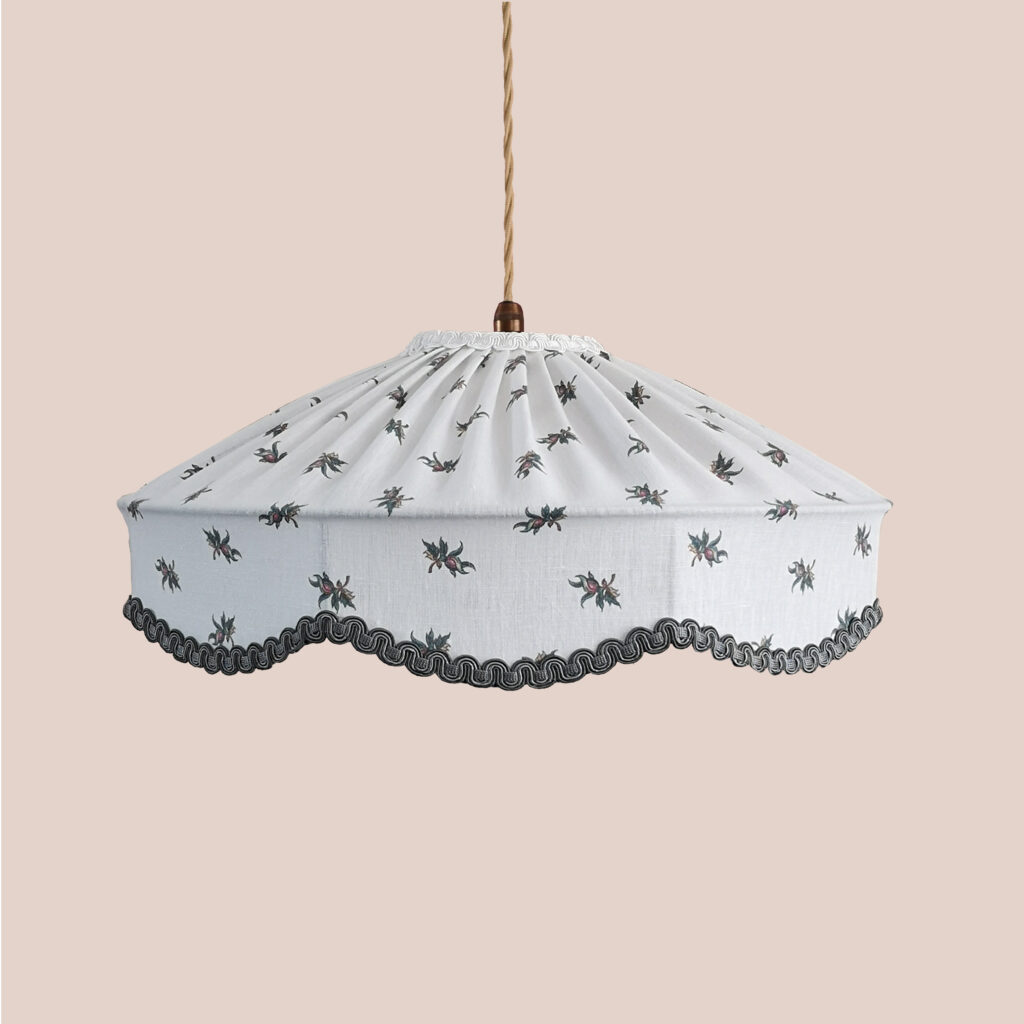 Tiffany Wave Lampshade – Inchyra Balazuc Sprig Linen