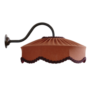 Tiffany Wave Wall Light – Cinnamon Linen