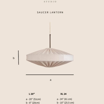 Saucer Lantern - Nougat