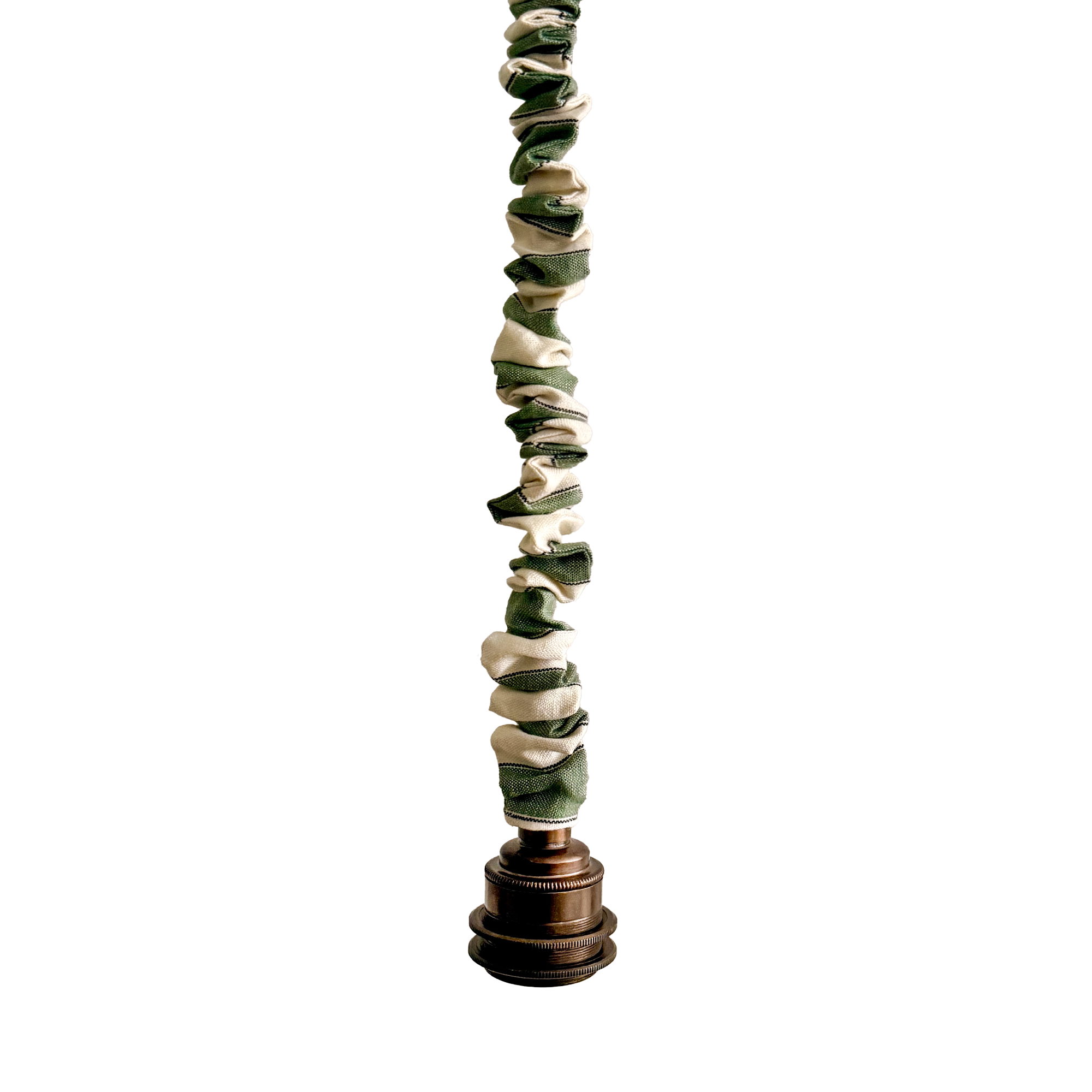 Ruffle Cord Pendant - Fern Green Tent Stripe