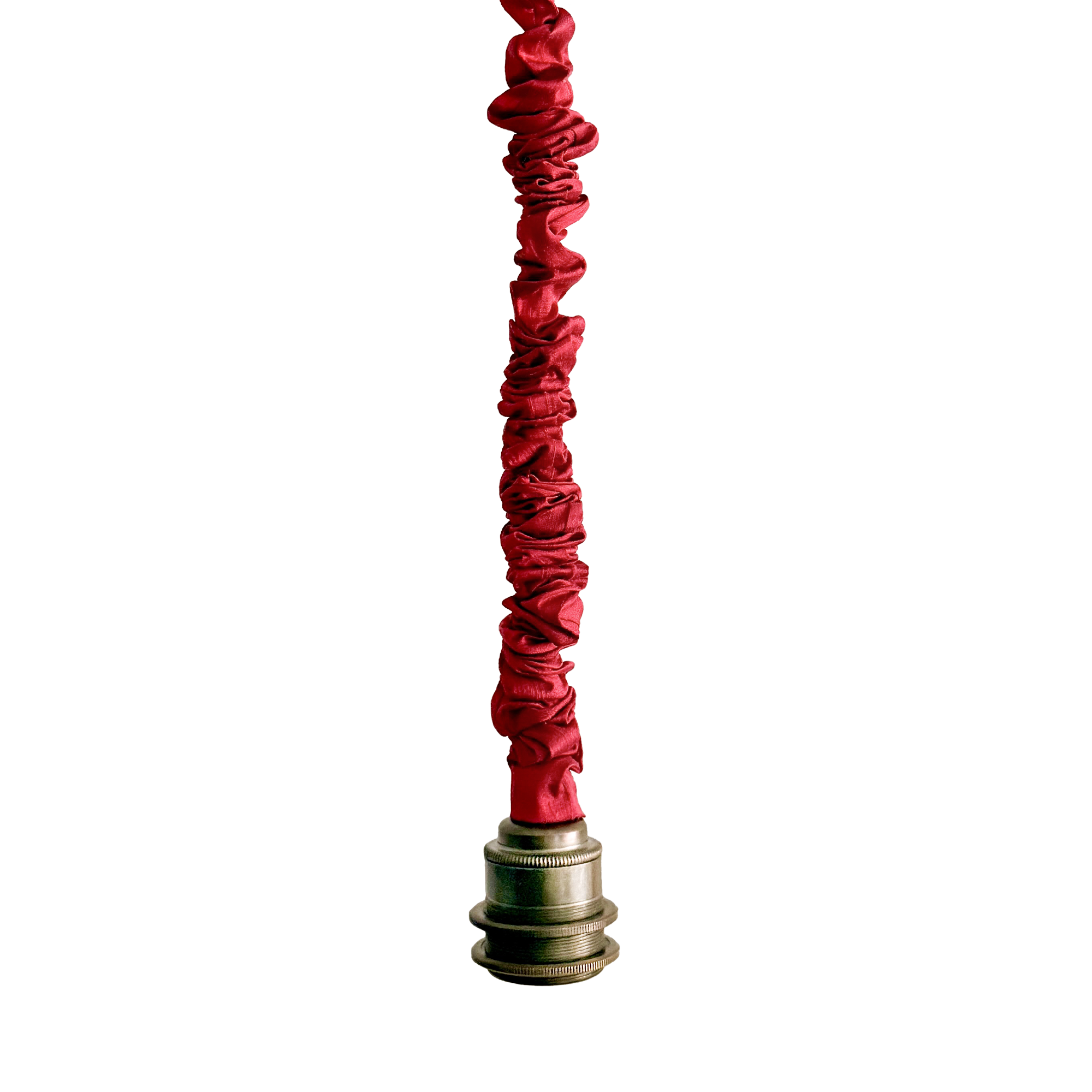 Red Silk Ruffle Cord Cover
